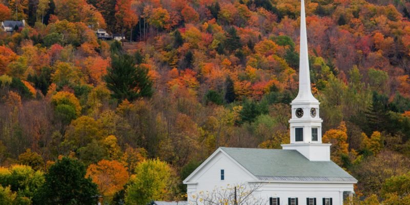 New Hampshire Church least religious