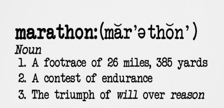 running marathon