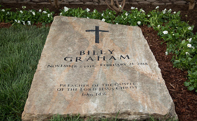 Billy Graham's grave marker