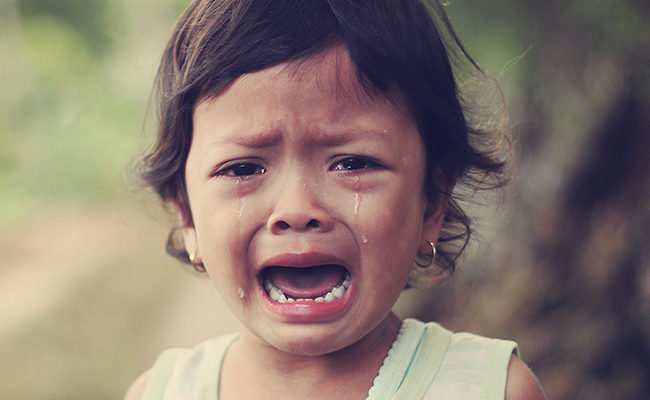 crying child immigration Department of Justice family separation