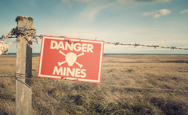 land mine danger church membership