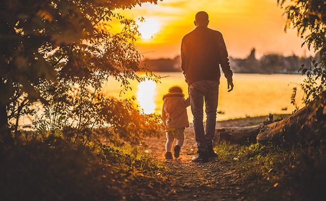 father son sunset teenager parent faith Barna research