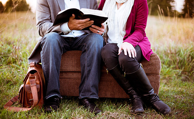 couple spouse Bible reading devotions