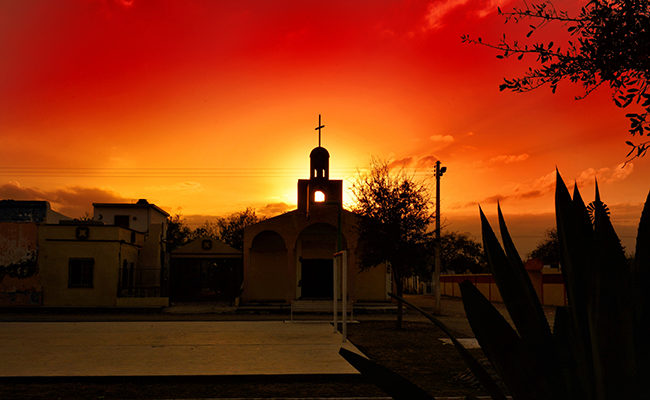 sunset church Mexico Christianity global south Pew Research