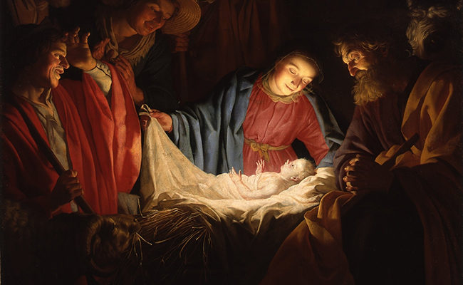 “Adoration of the Shepherds” by Gerard van Honthorst X-mas Christmas