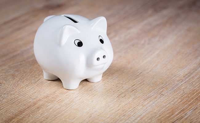 piggy bank save money church budget