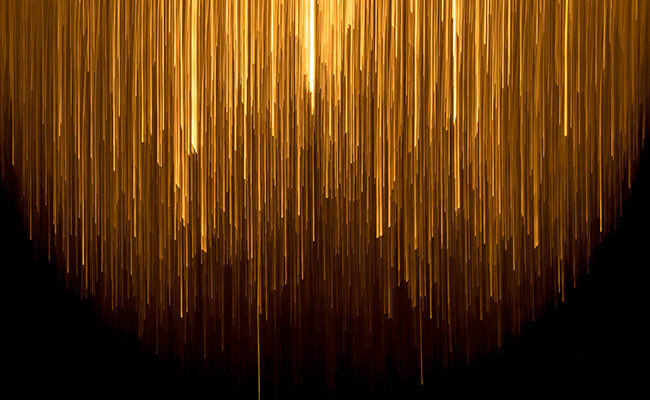 abstract gold light data visualization