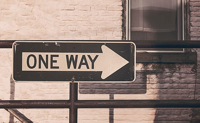 one way sign leadership leading church not in charge