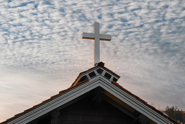 Cross on church - belief in God