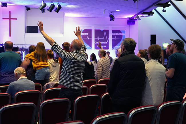 church congregation worship service return COVID pandemic