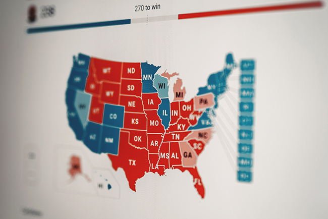 map of electoral college - pastors and politics