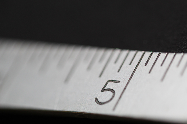 close up of ruler - measuring