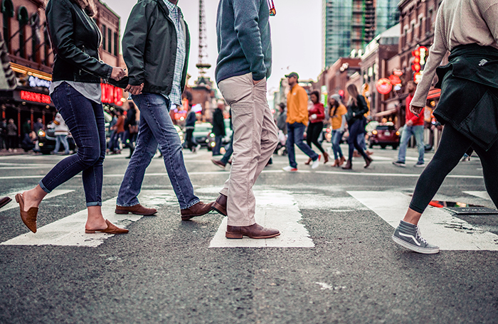 people walking street religiously unaffiliated rise of nones