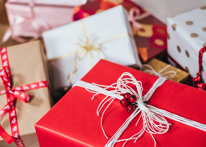 Christmas packages under tree - most popular holiday