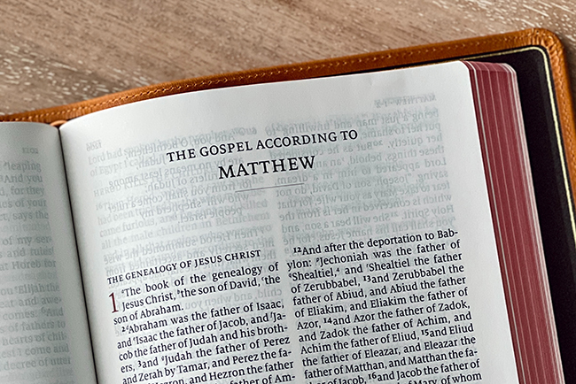 Gospel of Matthew Bible Christmas
